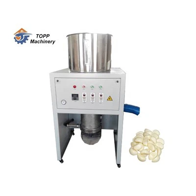 Knoflook Schilmachine